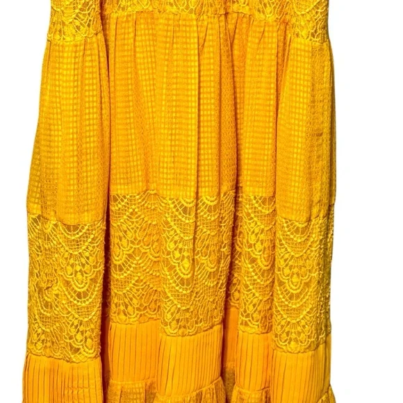 HD in Paris | Anthropologie Villanelle Lace Midi Length Sleeveless Dress Small - Picture 8 of 11